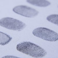 A close up of fingerprints on paper